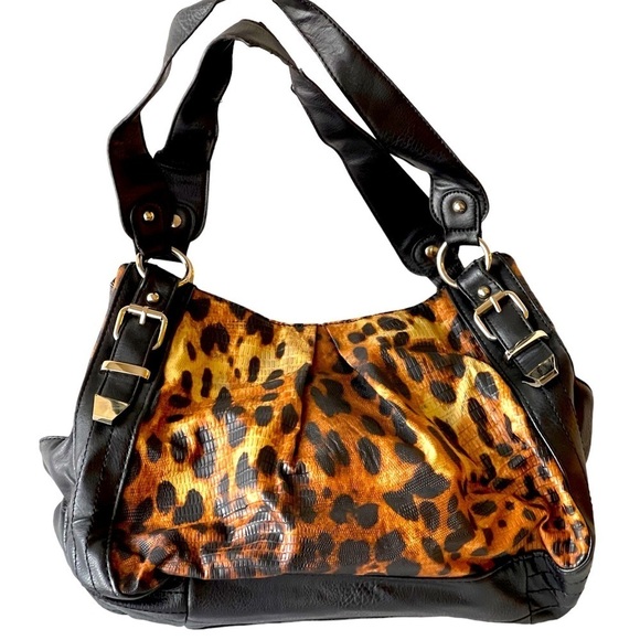 Apt. 9 Women's Leopard Animal Print Handbag Purse Shoulder Bag - Picture 1 of 7